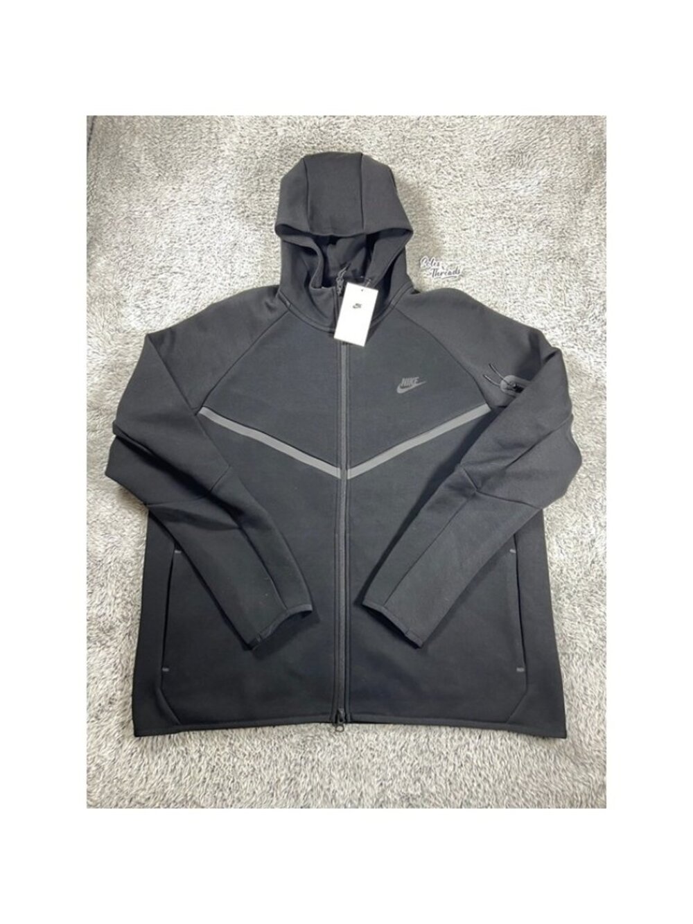Nike Sportswear Tech Fleece Windrunner Zip Hoodie Size XL Men Black HV0949-010